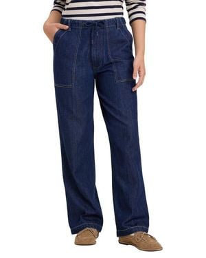 NZ BY NIC & ZOE Jordan Drawstring Straight Leg Jeans - Blue