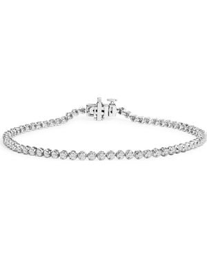 Haus of Brilliance 925 Sterling 1.0 Cttw Diamond Tennis Bracelet - Metallic