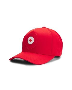 BOSS Poulin Lux Flag Patch Adjustable Baseball Cap - Red