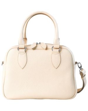HYER GOODS La Corsa Leather Bowling Bag - Natural