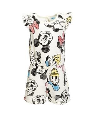Disney Sleeveless Skater Romper - White