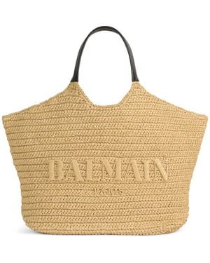 Balmain Crochet Tote Bag - Metallic
