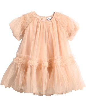 Reiss Kids' Tallulah Ruffle Tulle Party Dress - Orange