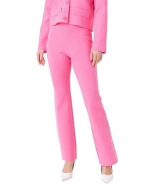 Endless Rose Flare Knit Pants - Pink