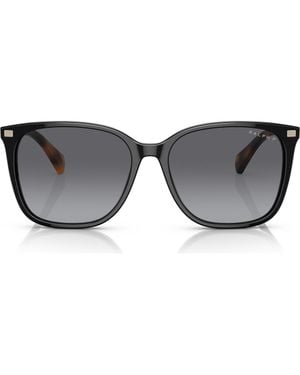 Ralph 56Mm Polarized Square Sunglasses - Gray