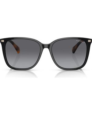 Ralph 56Mm Polarized Square Sunglasses - Gray