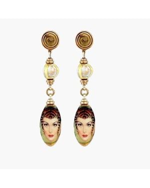 Lunaversoul Spitfire Girl Earrings - Metallic