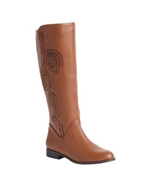 Comfortview The Lili Wide Calf Boot - Brown