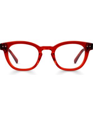 Eyebobs Waylaid 45Mm Round Reading Glasses - Red
