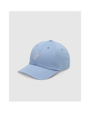 Tentree Flower Embroidery Peak Hat - Blue