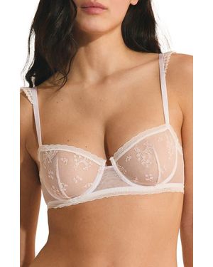 Etam Harmonie °9 Underwire Balconette Bra - Brown
