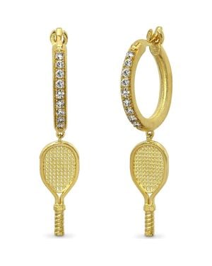 Paskal The Tennis Racket Hoop Earring, Diamond - Metallic