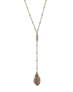 ALBISIA Keshi Pearl Lariat - Multicolor