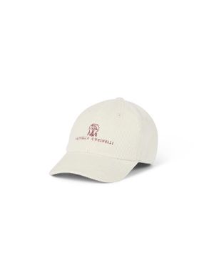Brunello Cucinelli Baseball Cap With Logo - White
