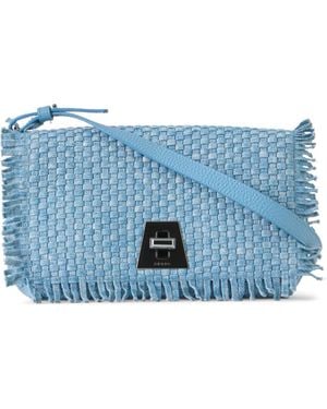Akris Little Anouk Braided Denim Shoulder Bag - Blue