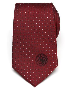 Cufflinks Inc. Targaryen Dragon Sigil Silk Tie - Red
