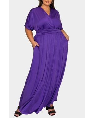 L I V D Raffi Maxi Dress - Purple