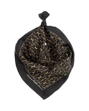 Ralph Lauren Printed Square Silk Scarf - Black