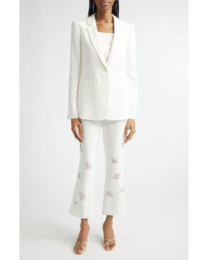 Cinq À Sept Karlie One Button Blazer - White