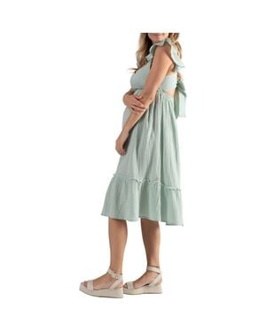 Cache Coeur Melody Maternity And Nursing Dress - Green
