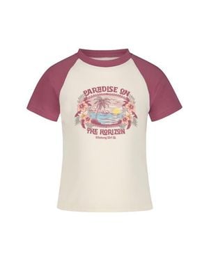 Billabong Kids' Horizon Graphic Raglan T-Shirt - Pink