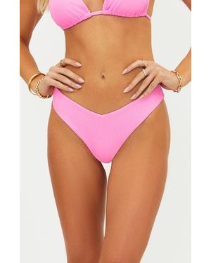 Beach Riot Vanessa High Cut Bikini Bottoms - Pink