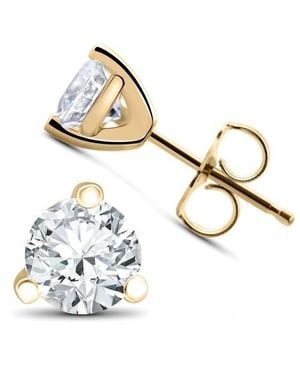 Bliss Diamond 1 1/2 Ct Tdw Lab Grown Diamond Martni Studs 14K - Metallic