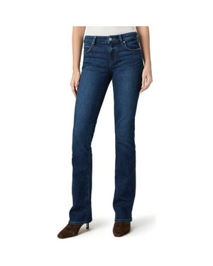PAIGE Manhattan High Waist Bootcut Jeans - Blue