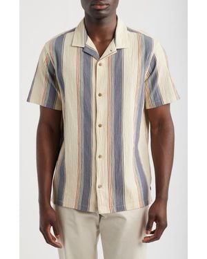 Roark Gonzo Organic Cotton Camp Shirt - White