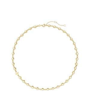 Tory Burch Moondance Faux Pearl Necklace - White
