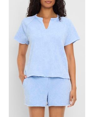 Michael Stars Jessie Notched Neck T-Shirt - White