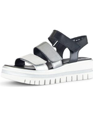 Gabor 84.620 Platform Wedge Sandal - Blue