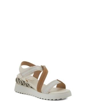 AZURA BY SPRING STEP Coolbeans Wedge Slide Sandal - Natural