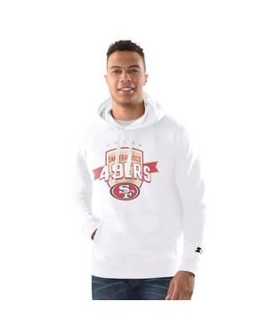 Starter San Francisco 49Ers Vintage Pullover Hoodie - White