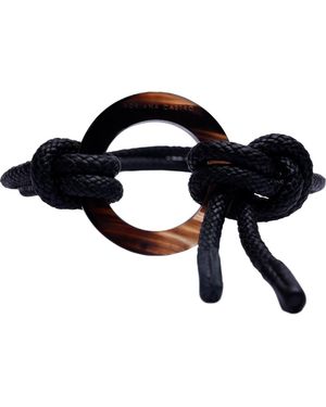 Adriana Castro Le Knot Leather Belt - Black