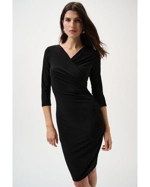 Joseph Ribkoff Classic Wrap Dress - Black