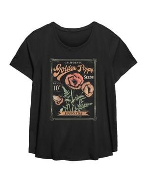 Lost Gods Poppy Seeds Packet Graphic T-Shirt - Black