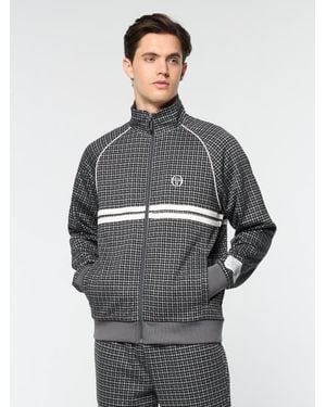 Sergio Tacchini Dallas Houndstooth Track Jacket - Gray