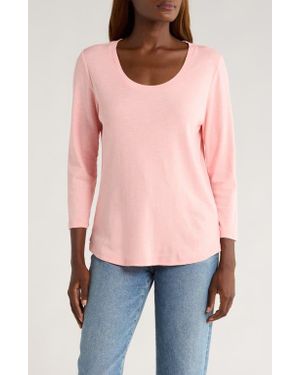 Tommy Bahama Ashby Isles Scoop Neck Cotton T-Shirt - Pink