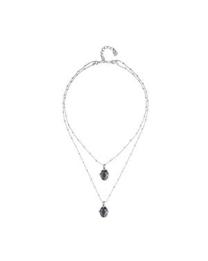 Uno De 50 Double Necklace Plated - Blue