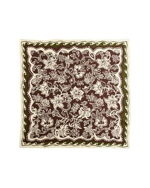 Madewell Medium Silk Bandana - Brown