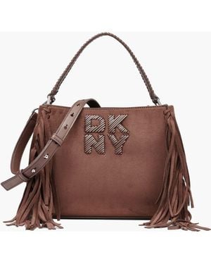 DKNY Foster Medium Satchel - Brown