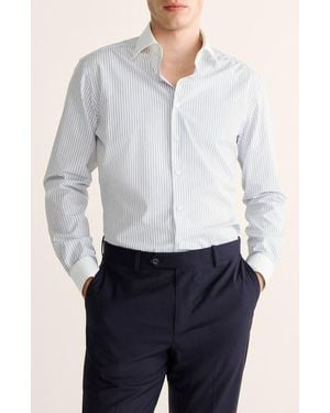Mango Slim Fit Cotton Button-Up Shirt - White