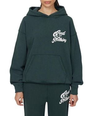 Good For Nothing Funk Relaxed Hoodie - Green