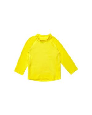 Leveret Long Sleeve Rash Guard, Upf 50+ Swim Shirt - Yellow