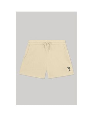 Alix Martini Midweight Washed Fleece Shorts - Natural