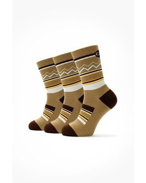 COZY ZERO Performawool Midcrew All-Season Hike Socks 3 Pack - Multicolor