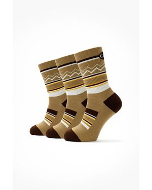 COZY ZERO Performawool Midcrew All-Season Hike Socks 3 Pack - Multicolor