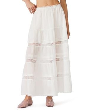Steve Madden Elisse Loose Fit Maxi Skirt - White