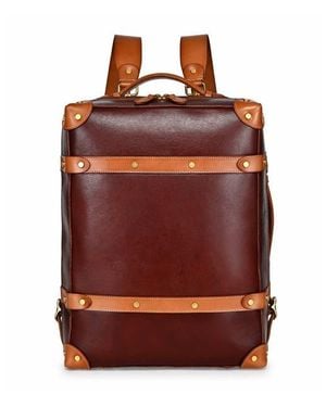 Old Trend Speedwell Small Leather Trunk Backpack - Red